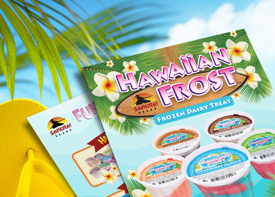 hawaiian dessert business flyers