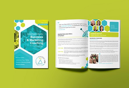 dental business and marketing booklet design